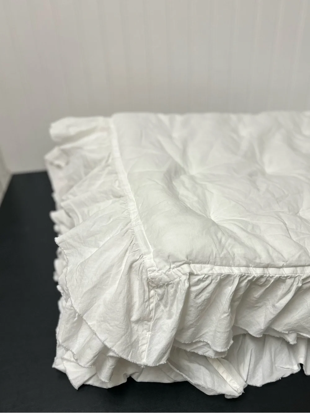 Pottery Barn Teen washed cotton ruffle comforter